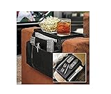 Sofa Armrest Table TV Remote Control Organizer Holder, Drapes Over Sofa Arm 5 Pocket