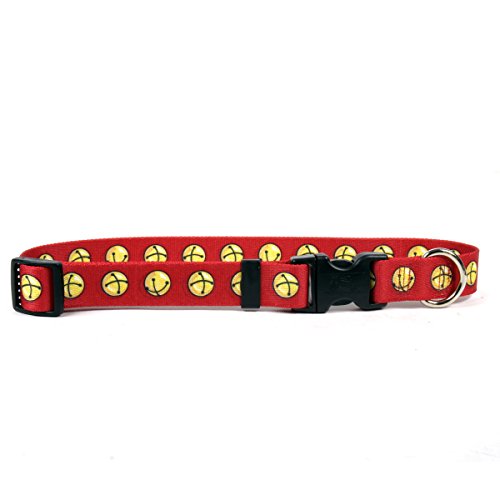 Yellow Dog Design Easy-Snap Pet Collar, Jingle Bells, Large 18' - 28', (JING106)