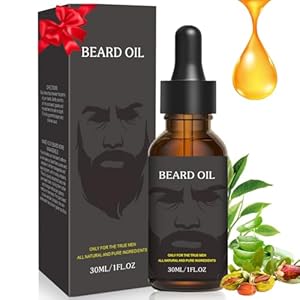 Beard Growth Oil for Men – Beard Conditioner Oil Rich in JOJOBA Oil & Sweet Almond Oil Multiple Natural Extracts – Beard Softener and Care-Strengthens & Moisturizes Beard (1 Fl Oz, Green Tea)