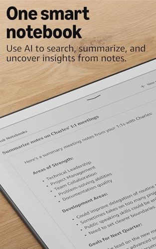 Image of Amazon Kindle Scribe 64GB (newest model) - 11 inch paper-like display with front light - Thinner, lighter, faster - Write in notebooks, documents, and books. Includes Premium Pen - Graphite