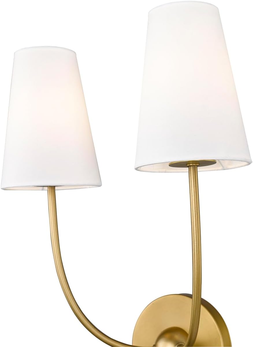 Z-Lite 3040-2S-BN Shannon Wall Sconce, 2-Light 120 Total Watts, Brushed Nickel