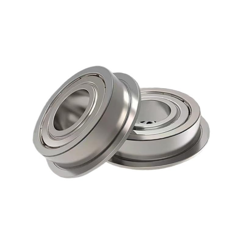 DINGGUANGHE 5PCS P5 Flange Bearings F692/F693/F694/F695/F696/F697/F698/F699ZZ High Speed Flanged Ball Bearing (Size : F696ZZ P5 6x15x5mm)