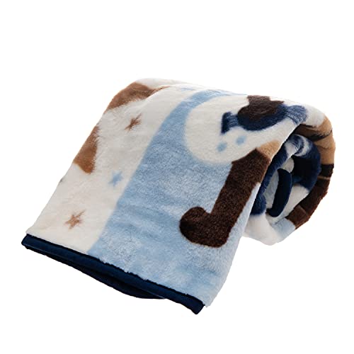 Image of Fleece Plush Soft Throw Blanket - Lightweight Crib Blanket for Baby Bed Lounger - Fuzzy Warm Cozy Toddler Blanket for Daycare Preschool Naptime, 43 inch X 30 inch (Guitar Monkey)