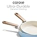 CAROTE 24pcs Ceramic Cookware Set, Pots and Pans Non Stick Kitchen Cookware Sets, Pots and Pans Set Cooking Set with Knife Set