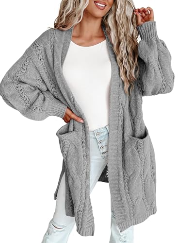 Dokotoo Long Cardigans for Women's Open Front...