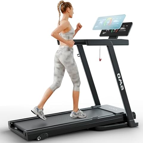 OMA Treadmill with Incline, Treadmills for Home with 300 lb Capacity, Portable Treadmill for Home Office, Compact Walking Running Treadmill with Wide Belt, LED Display, Pulse Sensors Cover