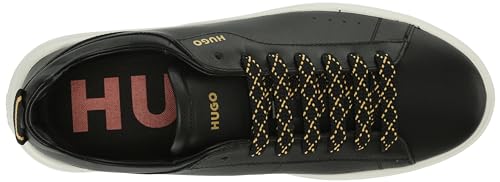 Image of Hugo Mens Cupsole Leather Lace Up Sneaker