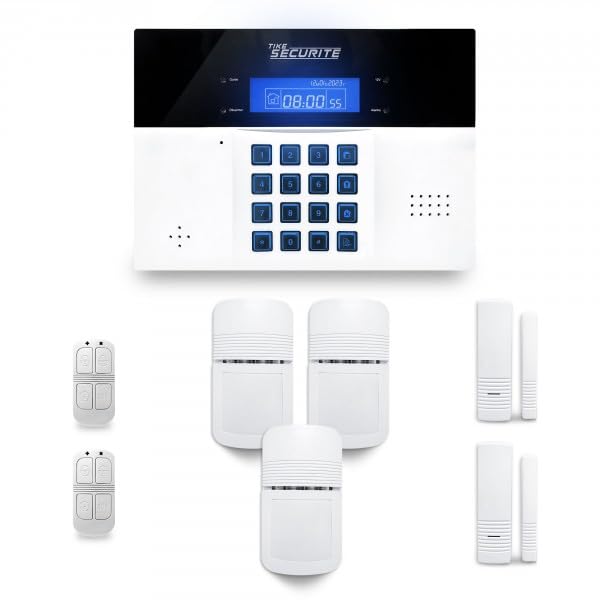 Alarme maison sans fil DNBi 2 à 3 pièces mouvement + intrusion - Compatible Box internet et GSM