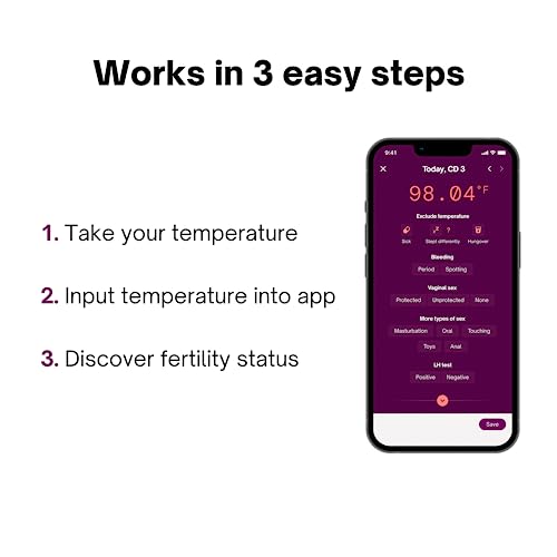 natural cycles 12 month subscription - digital birth control with basal body thermometer - fertility management app- ios and android