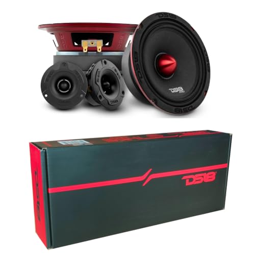 GK SOUND 1 kit set para DS 18 Pro-X6.4BMPK colunas de sistema de 2 vias 16,5 cm, 165 mm 6,5", 250 watts rms 500 watts máx, 2 midrange e 2 tweeters, 4 ohms, para carro, por par