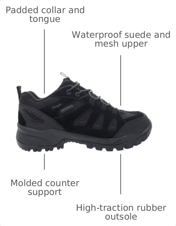 Image of Propet Mens Ridge Walker Low Hiking Hiking Sneakers Shoes - Brown