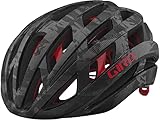 Giro Helios Spherical Adult Road Cycling Helmet - Matte Black Crossing (2022), Medium