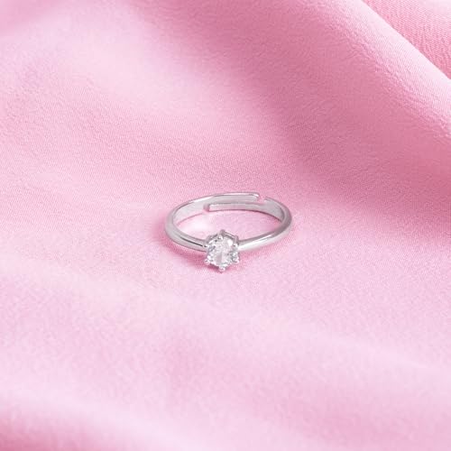 Image of SALTY Anti Tarnish Finger Ring for Women | Adjustable Fancy Jewellery Design | Fashion Accessories for Girls | Minimal Jewelry | Gift for Diwali, Christmas, Marriage, Birthday