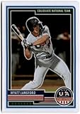 2023 Panini Stars and Stripes #73 Wyatt Langford USA Baseball Trading Card Collegiate National Team Baseball Trading Card