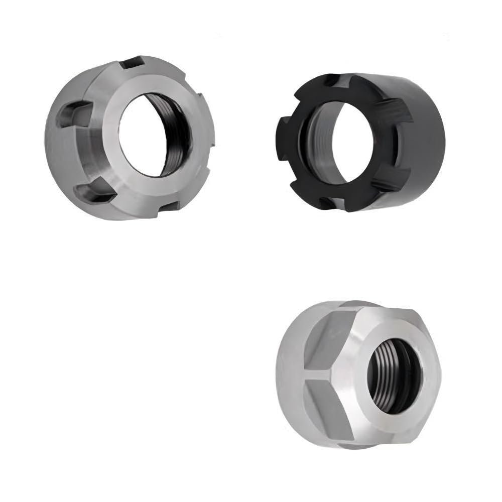 10 tuercas de sujeción de pinza de metal ER8-ER25.(M10x0.75)