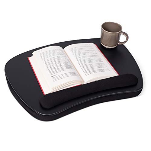 Birdrock Home Oversized Lap Desk With Memory Foam Cushion | Wrist Rest Cushion | Fits Laptops Up To 17" Matte Black | Work From Home | Computer Lap Tray #TOP6