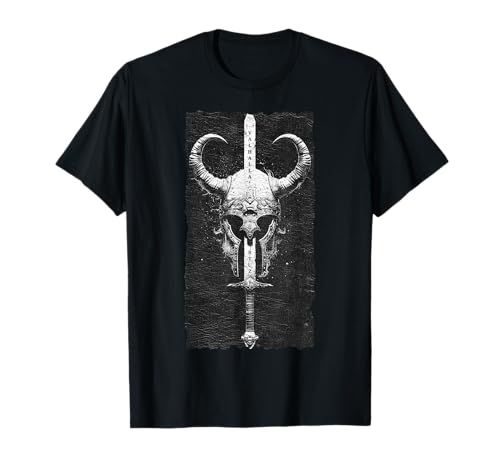 Valhalla Odino Thor Rune Elmo Norreno Guerriero Vichingo Maglietta