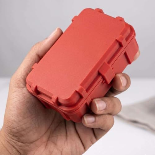 Image of Rugged Universal Card Deck Carrying Case for Poker Bridge and Game Cards Red