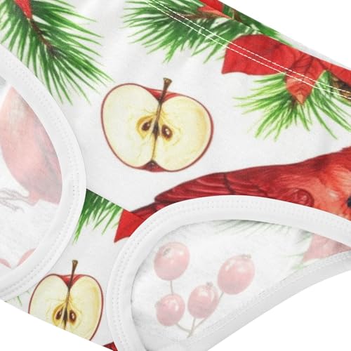 Cardinal Festive Red Toddler Underwear Custom 2t Cotton Little Girl Panties Colorful Briefs Underpants4