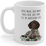 Taza De Café Braco Alemán De Pelo Corto Acostado 330Ml Tazas Con Asa Cerámica Menaje Para Hogar Mujer Zumo