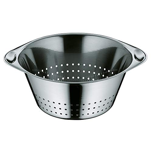 WMF Gourmet - Colador 24 cm diámetro, con Agujeros Grandes de Acero Inoxidable Cromargan Pulido, Apto para Lavavajillas