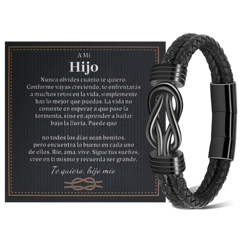 YOGRASS Pulseras para Hijo, Regalos para Hijo, Regalo de Hijo de Mamá, Regalo de Cumpleaños,...