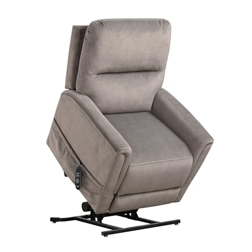 Sillón reclinable con masaje Gris miniatura 6