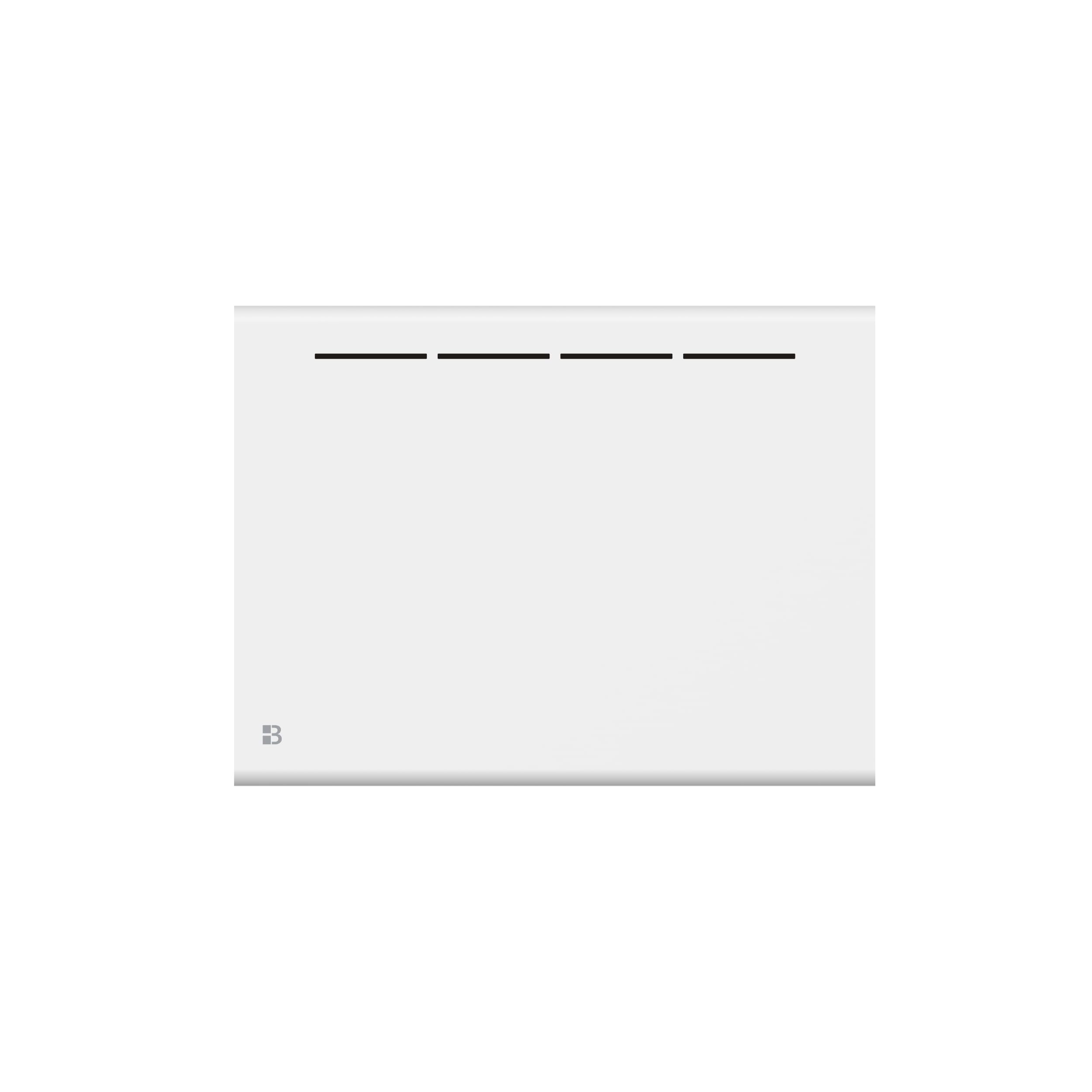 BESTHERM - Radiateur électrique fixe à inertie sèche céramique 1000W Bestherm ATLAS horizontal blanc