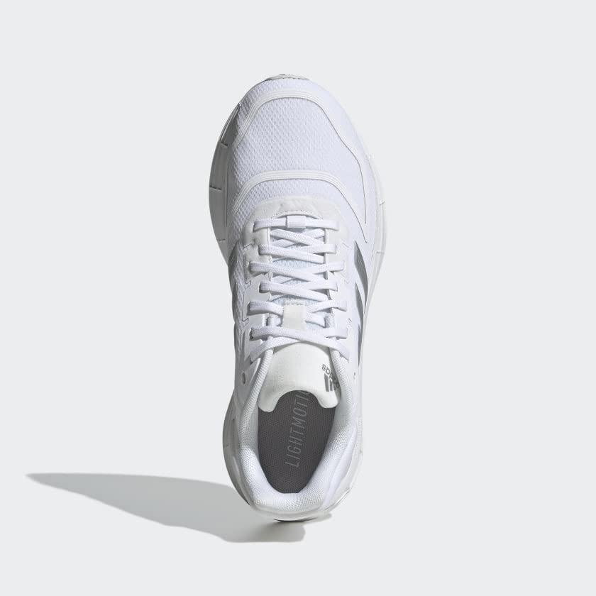 Image of adidas Adult Duramo SL 2.0 White /Silver Metallic /Grey One 10.5