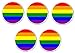 QTY 5 Rainbow Gay Pride Flag 3