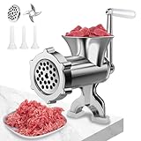 Meat Grinder Manual Mincer - Manual Meat Grinder Sausage Maker Table Mount Pork Mincer Sausage Stuffer Funnel Make Homemade Burger Patties Hand Operated Kitchen Tool #12