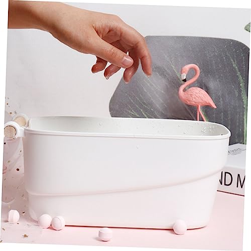 Cubeta de remojo para manos y pies de plástico blanco miniatura 3