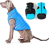 AiryVest Lightweight Reversible Winter Dog Coat - Warm Dog Jacket - Water Resistant Windproof - Insu