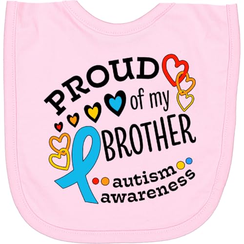 inktastic Proud Of My Brother- Autism Awareness Newborn Bib
