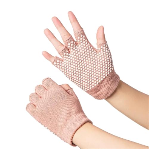 FSJMTQTS Guantes de Yoga Guantes de medio dedo divididos for entrenamiento deportivo de yoga para Físico(Colour 2)