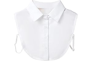 Sophisticated Style: Women's Detachable Button Up Collar Dickey Collar