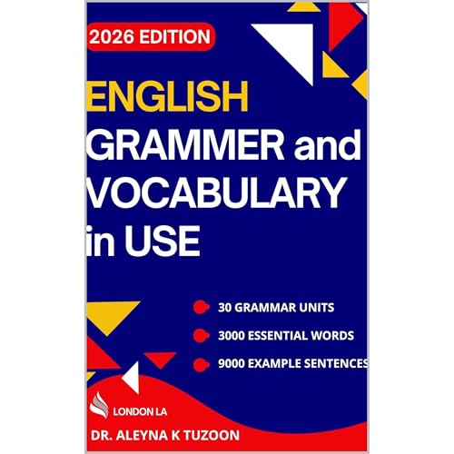 ENGLISH GRAMMER and VOCABULARY in USE Audiolibro Por Dr Aleyna K Tuzoon arte de portada