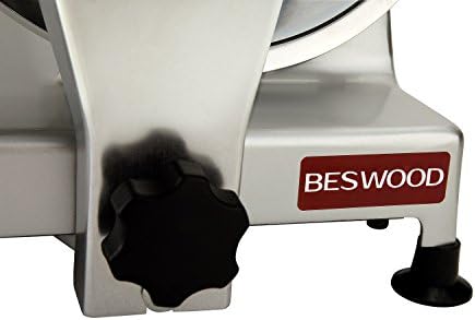 BESWOOD 10" Premium Chromium-plated Steel Blade Electric Deli Meat Cheese Food Slicer Commercial and for Home use 240W BESWOOD250