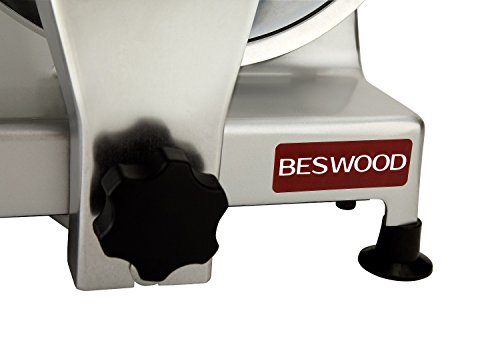 Beswood 10" Premium Chromium-Plated Steel Blade Electric Deli Meat Cheese Food Slicer Commercial And For Home Use 240W Beswood250 #TOP6