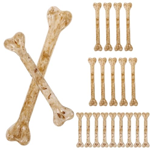 VILLCASE 20pcs Mini Skeleton Bones, Simulation Plastic Bone, Fake Bones Prop Skull Bone Pendant, Artificial Bone Ornaments Costume Bones for Halloween Party Prop Cosplay Accessories