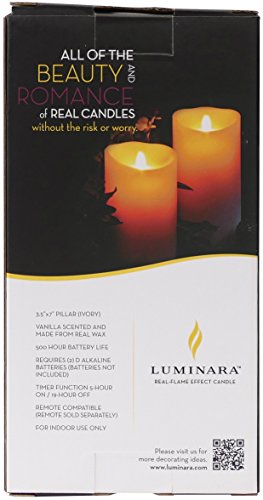Luminara CNMX-HARDLINES-18939 Flameless Candles Pillar, Vanilla Scented thumb #7