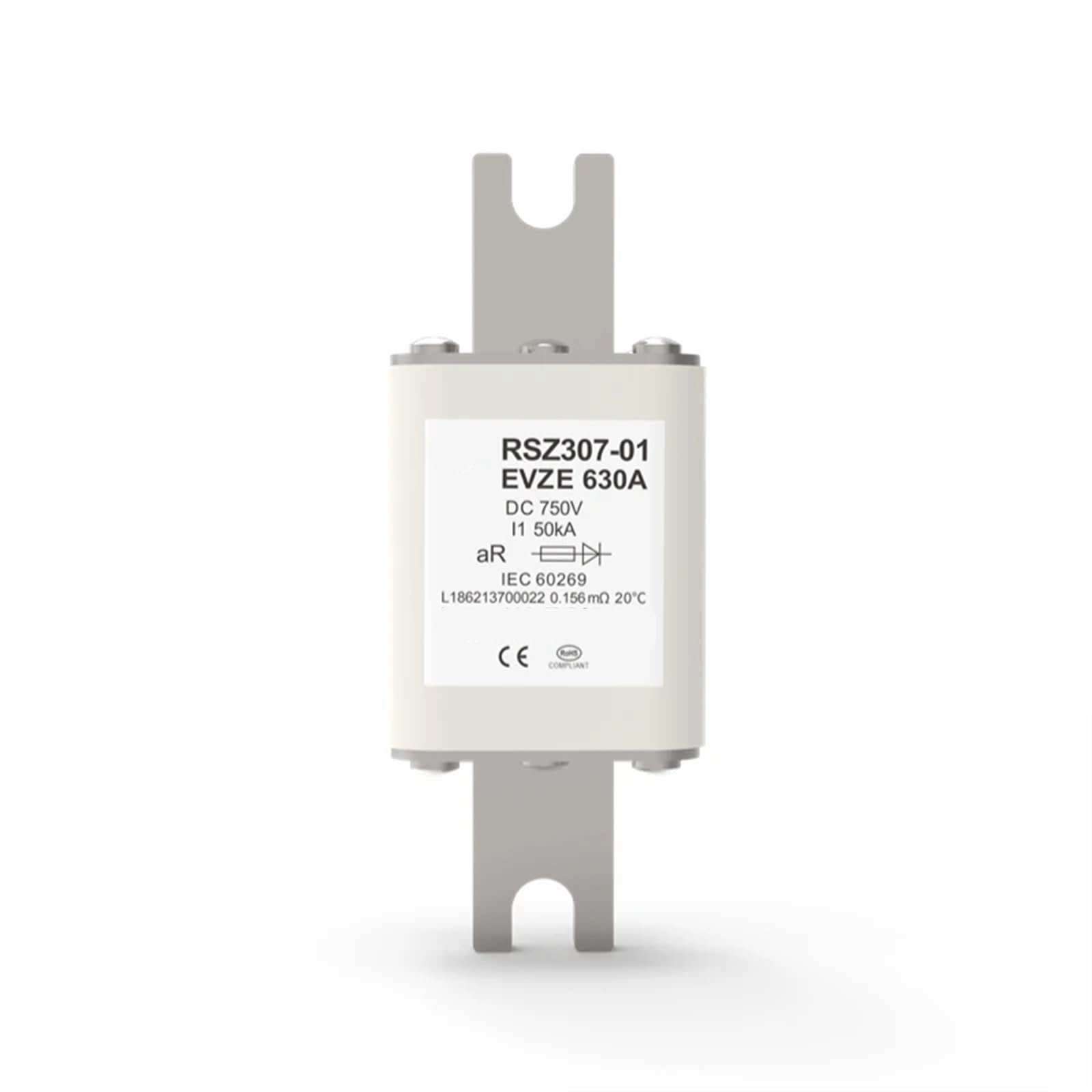 RSZ307-01-EVLH-400A 500A 630A 750V bezpieczniki wysokiego napięcia prądu stałego