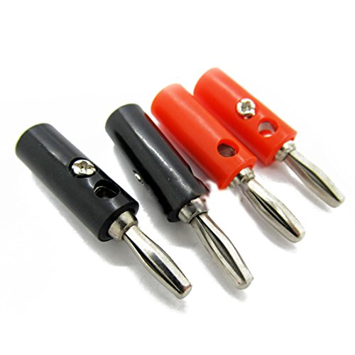 uxcell Banana Plugs 20 Pzs Conector Audio Plata miniatura 4