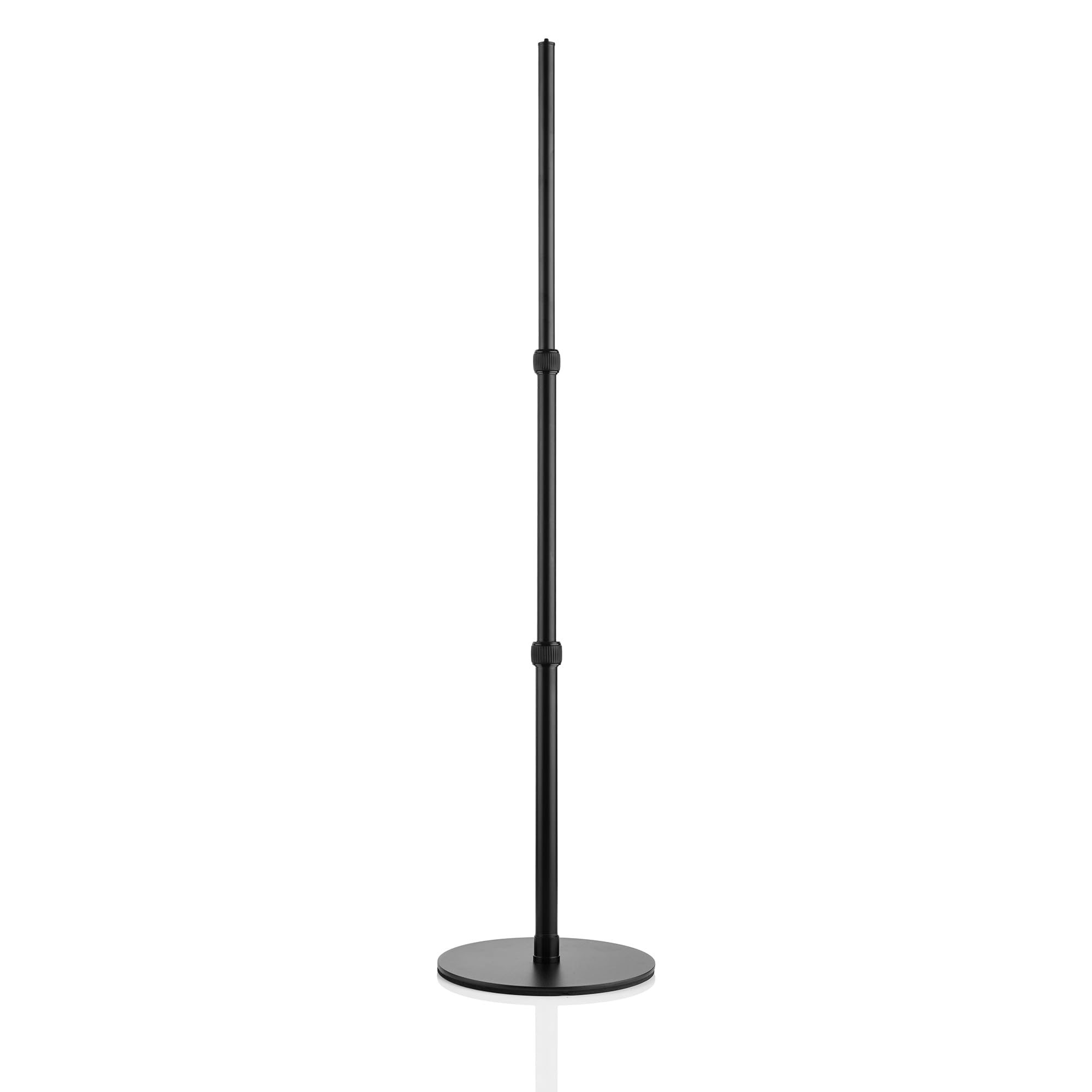 MOJOGEAR Schwerlast-Tischstativ mit extra schwerem Standfuß - 42-100 cm Höhenverstellbar, Tischstativ für Kamera, Mikrofon, Ringleuchte, Smartphone & Tablet, Metall mit 1/4 & 3/8 Zoll Anschluss