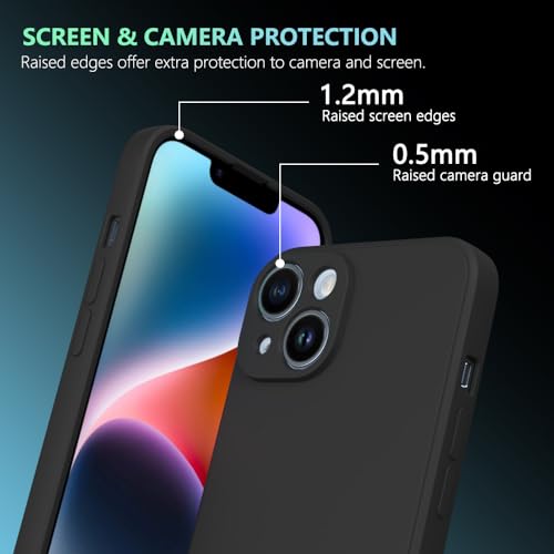 Image of for iPhone 13 mini Case Black, Scratch Resistant with Soft Touch, Slim Thin Phone Cover for iPhone 13 mini 5.4 inch