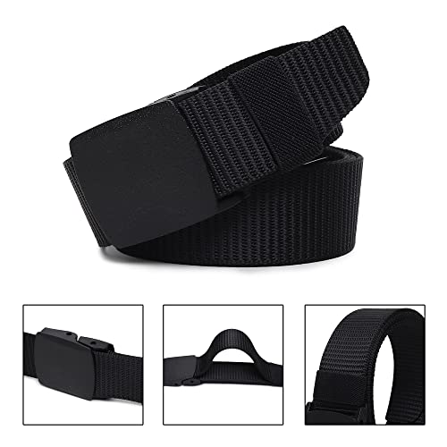 Image of Men's Formal /Causal Automatic Push Lock Nylon Woven Belt Combo Set for Men (OPD-74)