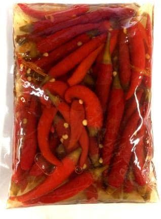 Amazon 泡紅米辣 塩漬け赤唐辛子 Salted Red Pepper 250g 新鮮 朝天塩漬け小辣椒 紅辣椒 中国城有限会社 香辛料 スパイス 通販