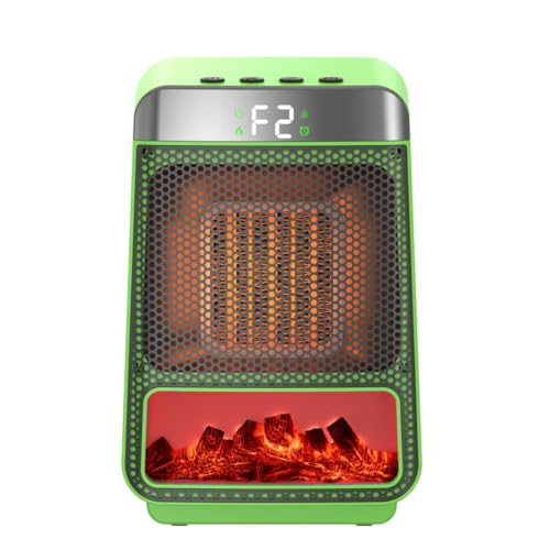セラミックヒーター コンパクト 新設計&3D炎効果 暖房機 電動ストーブ LED表示パネル 1200W/800W出力 二段階温風モード オフタイマー 省電力 節電設計 オーバーヒート防止 転倒時自動停止 暖炉風ヒーター 足元暖房機 洗面所 洋式トイレ ベッ