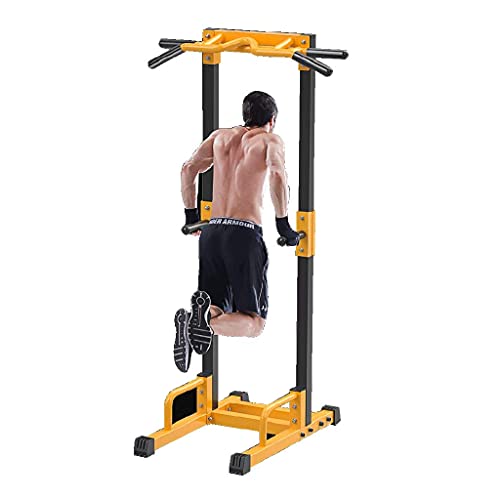YYSS Pull Up Bar Multi-Functional Multi-Grip Power Tower Dip Stand Station for Home Gym Strength Training Workout Equipment 880LB Max Capacity