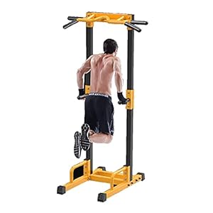 YYSS Pull Up Bar Multi-Functional Multi-Grip Power Tower Dip Stand Station for Home Gym Strength Training Workout Equipment 880LB Max Capacity